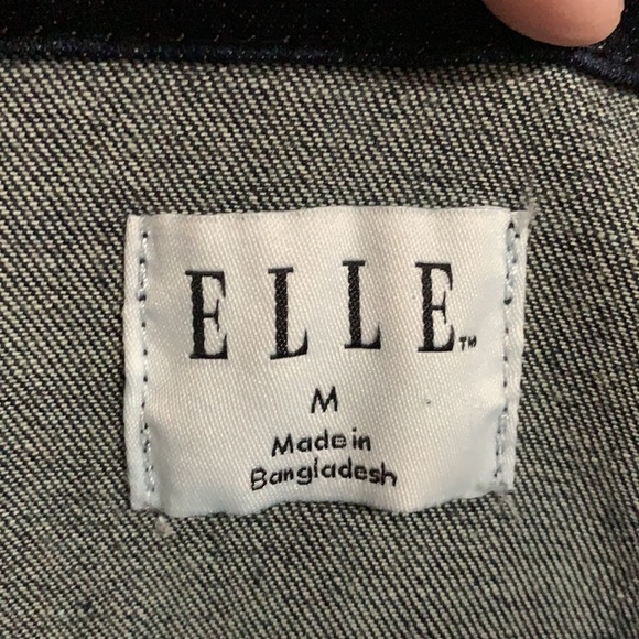 Womens Elle Jean jacket Size Medium dark blue Sz M - Picture 3 of 3